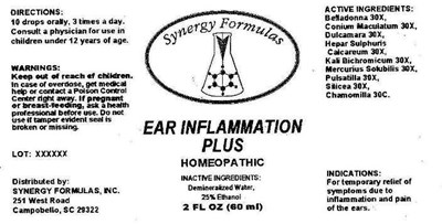Ear Inflammation Plus (Sf02 Ear Inflammation Plus)